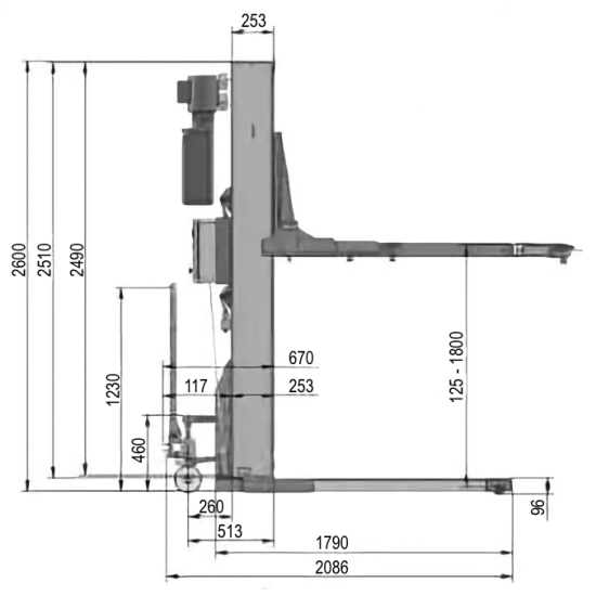 Podnośnik jednokolumnowy Bestlift 130E